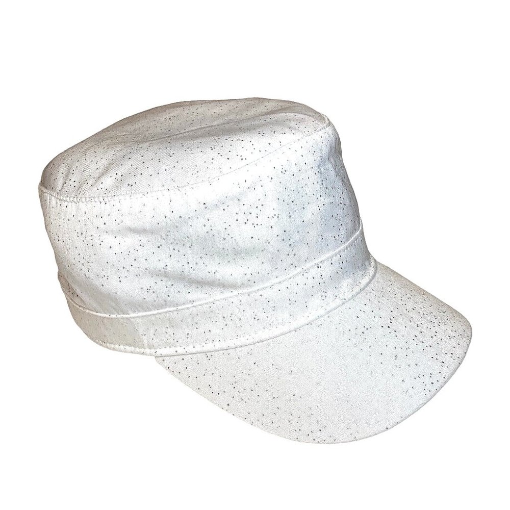 Women's PUGS Gear White Bling Cadet Army Hat Cap